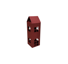 Домик картонный 75*75*180 мм (до крыши)