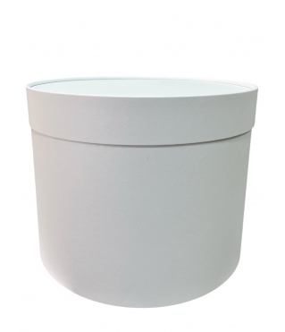 Коробка круглая 300*230 мм. матовая, дизайн 73 (белый)