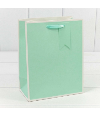 Пакет подарочный Однотонный в рамке (микс) 18*23*10 210г 1/20 1/480