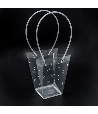 Пакет пластиковый "Ваза для цветов" Белый 20*17*10 1/10 1/300