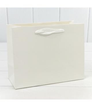 Пакет подарочный Крафт "Люкс" 23*18*10 210г Белый 1/10 1/360