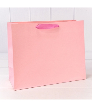 Пакет подарочный Крафт Розовый 32*26*13 180г 1/10 1/240