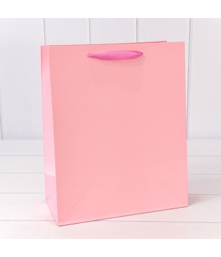 Пакет подарочный Крафт Розовый 26*32*13 180г 1/10 1/240