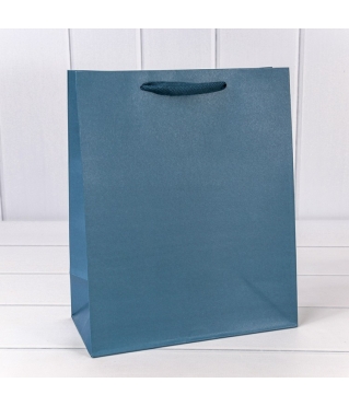 Пакет подарочный Крафт Синий 26*32*13 180г 1/10 1/240