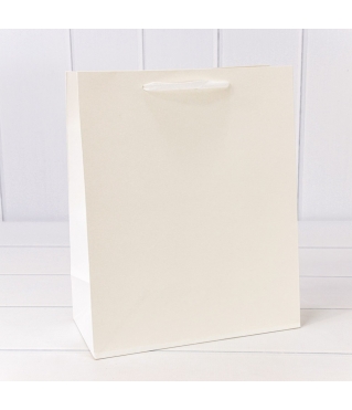 Пакет подарочный Крафт Белый 26*32*13 180г 1/10 1/240