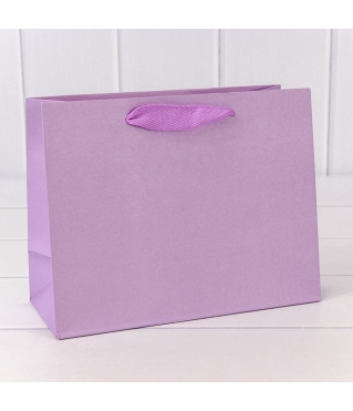 Пакет подарочный Крафт Сиреневый 23*18*10 180г 1/10 1/360