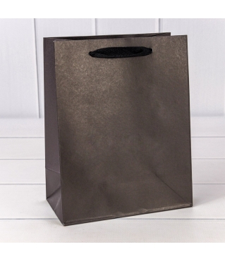 Пакет подарочный Крафт Чёрный 18*23*10 180г 1/10 1/360