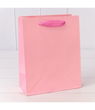Пакет подарочный Крафт Розовый 18*23*10 180г 1/10 1/360