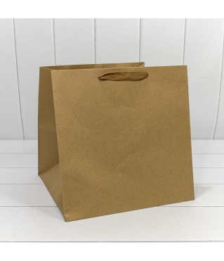 Пакет подарочный Крафт 30*30*30 170г 1/20 1/100