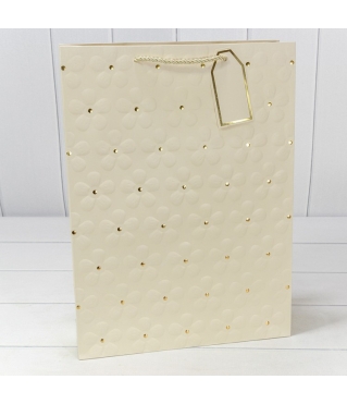 Пакет подарочный с тиснением "Цветочки" (микс) 26*32*12 210г 1/20 1/240