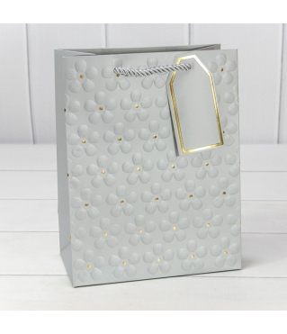 Пакет подарочный с тиснением "Цветочки" (микс 2) 18*23*10 210г 1/20 1/360