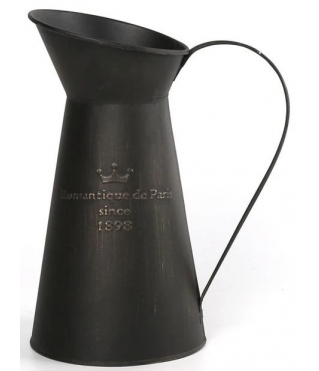 Декоративное кашпо-кувшин 21X14,5X24/27 TD:12СМ (матов.финиш), металл