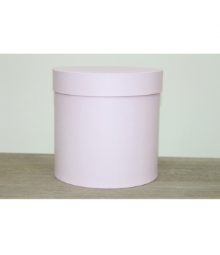 Коробка для цветов круглая, d-180, h-180 мм, сиренево-розовый