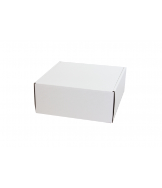 Коробка 200*200*85 мм из микрогофрокартона, белая
