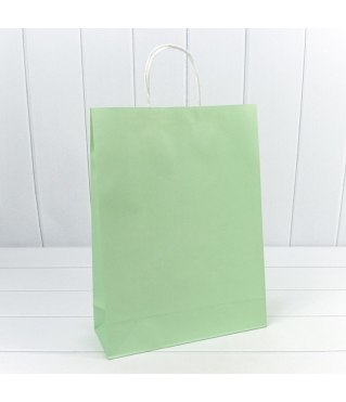 Пакет подарочный Крафт Зелёный 26*33*12 120г 1/20 1/240