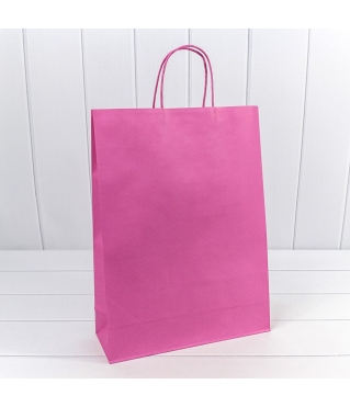 Пакет подарочный Крафт Лиловый 26*33*12 120г 1/20 1/120