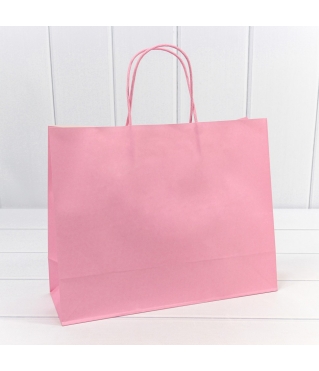 Пакет подарочный Крафт Розовый 31,5*25*11,5см 120г 1/20 1/120