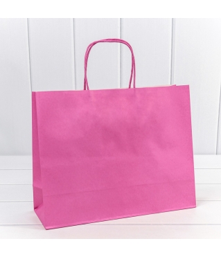 Пакет подарочный Крафт Лиловый 31,5*25*11,5см 120г 1/20 1/120