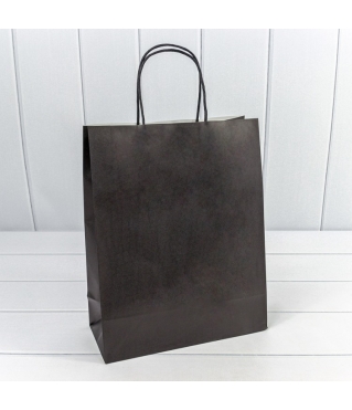 Пакет подарочный Крафт Черный 26*33*12 120г 1/20 1/240