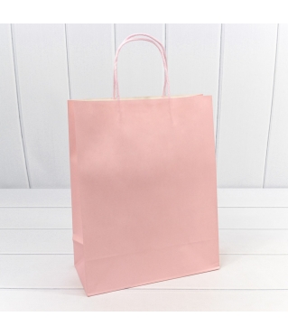 Пакет подарочный Крафт Персиковый 26*33*12 120г 1/20 1/120