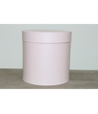 Коробка для цветов круглая, d-180, h-180 мм, Коробка для цветов круглая, d-180, h-180 мм, нежно-розовый