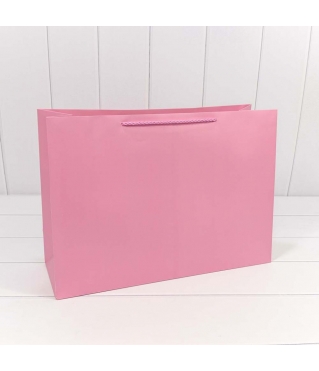 Пакет подарочный "Фактура" Розовый 45*32*15 210г 1/20 1/120