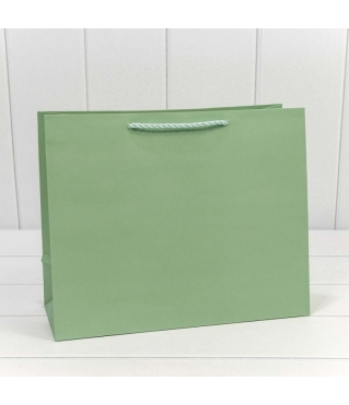 Пакет подарочный "Фактура" Фисташковый 32*26*13 210г 1/20 1/240