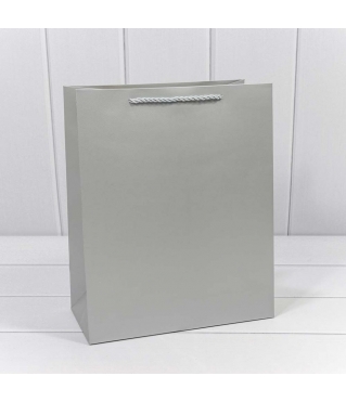 Пакет подарочный "Фактура" Серебряный 26*32*13 210г 1/20 1/240