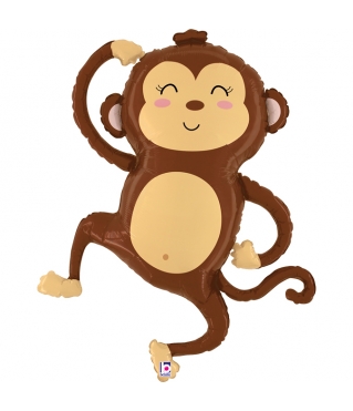 Шар (35''/89 см) Фигура, Веселая обезьянка