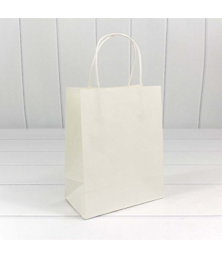 Пакет подарочный Крафт Белый 18*23*10 120г 1/20 1/360