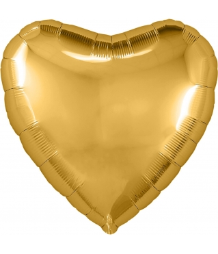 Шар (18"/46 см) Сердце, Gold 5, 1шт; Grabo.