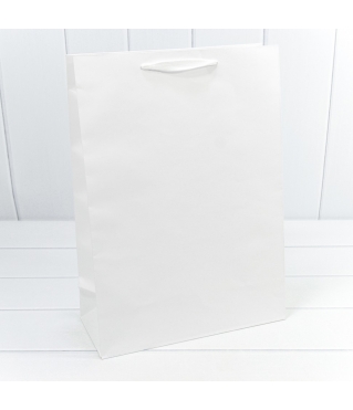 Пакет подарочный Крафт Белый 32*45*14 170г 1/20 1/120