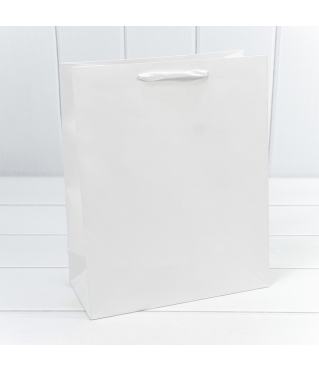 Пакет подарочный Крафт Белый 26*32*12 170г 1/20 1/320