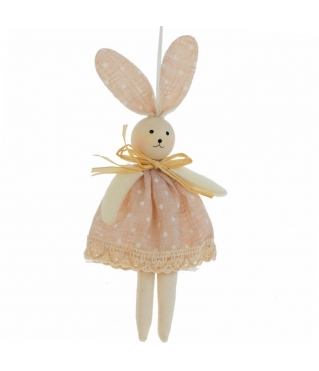 Подвесная мягкая игрушка Зайка в платье