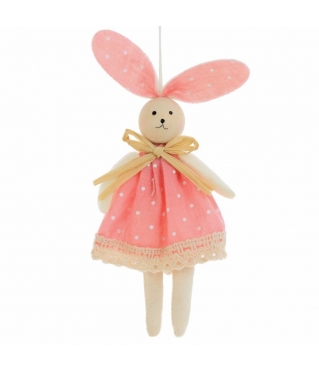 Подвесная мягкая игрушка Зайка в платье