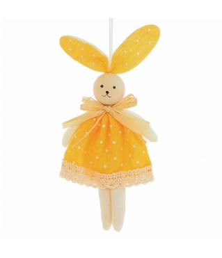 Подвесная мягкая игрушка Зайка в платье