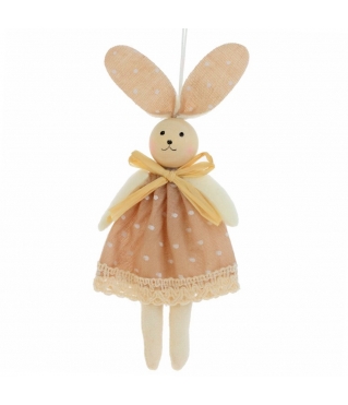 Подвесная мягкая игрушка Зайка в платье