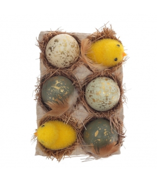 Пасхальная композиция с цыплятами