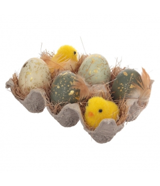 Пасхальная композиция с цыплятами