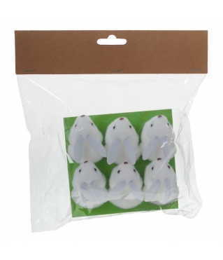 Набор украшений Пасхальный кролик белый