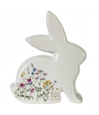 Фигурка Заяц цветочный, L11 W3,5 H12,5 см
