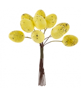 Набор из 6-ти украшений на штекере Яйца пасхальные, L17 W3 H18/10 см