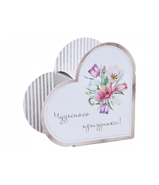 Коробка в форме сердца 20*22*9 см, дизайн 11