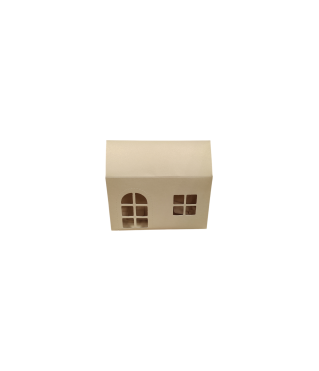 Коробка-домик 150*75*180 мм (до крыши) мм ( до крыши), молочный