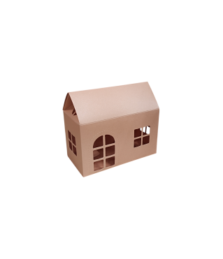 Коробка-домик 150*75*90 мм (до крыши) мм ( до крыши), розовая