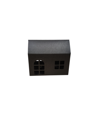 Коробка-домик 150*75*90 мм (до крыши) мм ( до крыши), черная