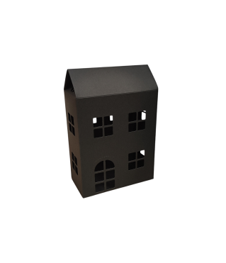 Коробка-домик 150*75*180 мм (до крыши) мм ( до крыши), черная