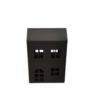 Коробка-домик 150*75*180 мм (до крыши) мм ( до крыши), черная