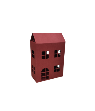 Коробка-домик 150*75*180 мм (до крыши) мм ( до крыши), бордо