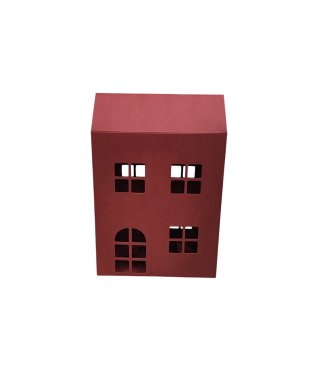 Коробка-домик 150*75*180 мм (до крыши) мм ( до крыши), бордо